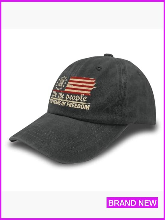 250th Anniversary Baseball Hat Patriotic Embroidered Adjustable Cap We The main image 5